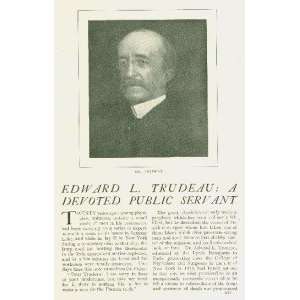  1906 Edward L Trudeau New York Physician 