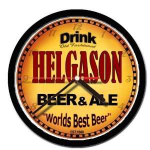  HELGASON beer and ale cerveza wall clock 