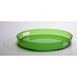  Green Acrylic Round Tray
