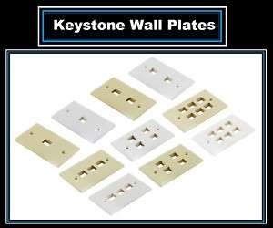 Home Theater Cable Keystone Insert Port Wall Plate Jack  