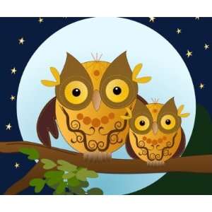 Cute Cartoon mousepad with Owls