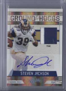 2011 ABSOLUTE STEVEN JACKSON PATCH AUTO GROUND HOGGS # 1/5  