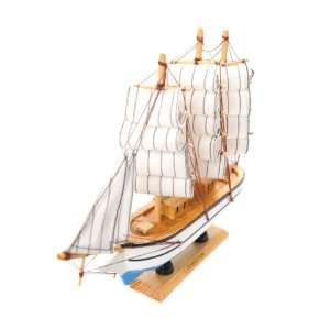  Vasco Model Sailing Ship Zew Morza II, White Brown Sails 