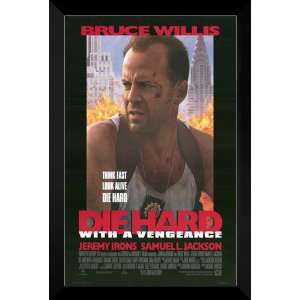  Die Hard With a Vengeance FRAMED 27x40 Movie Poster