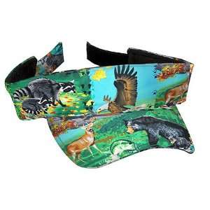  American Wildlife Outdoors Otter Eagle Trout etc Visor by 