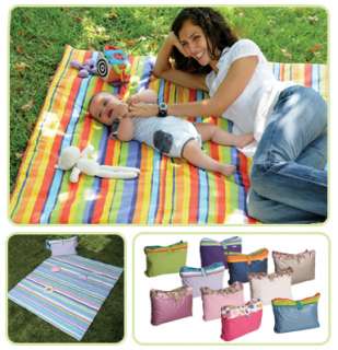 New Picnic Blanket with waterproof bottom & carry bag  