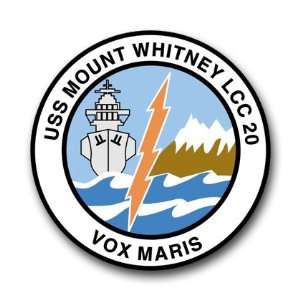  US Navy Ship USS Mount Whitney LCC 20 Decal Sticker 3.8 
