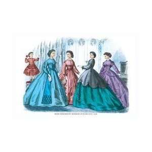  Mme Demorests Mirror of Fashions 1840 #5 20x30 poster 