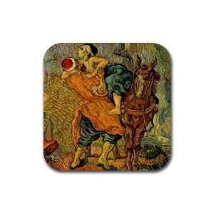   after Delacroix By Vincent Van Gogh Square Coasters