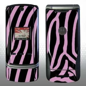 Motorola krzr pink zebra Gel skin m3612