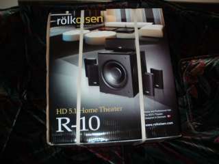 Rolkolsen 5.1 Home Theater Speaker Set R 10 HD 1500watts NEW  