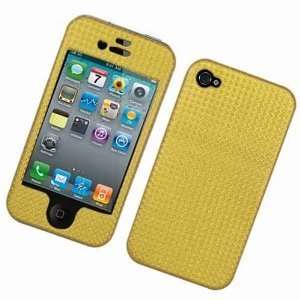  Golden Brown Solid Color Fabric Apple Iphone 4 Gen / 4th 