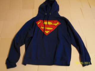 Superman Hooded Sweatshirt L, XL  