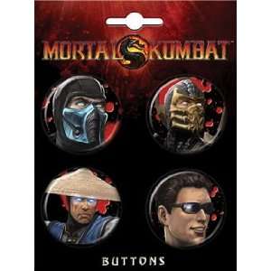  Mortal Kombat Characters Button Set 81645BT4 Toys & Games