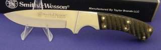 Smith And Wesson Buffalo Horn Hunter Knife CKH1 New  