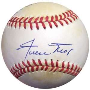  Willie Mays Autographed Ball   Hank Aaron & NL PSA DNA 