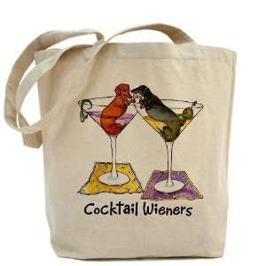  Double Cocktail Wiener Funny Tote Bag by  Beauty