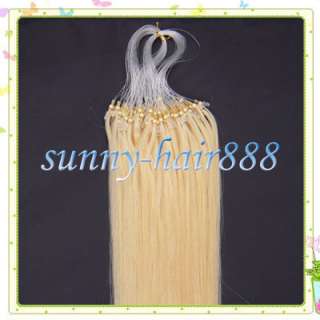 16Remy micro ring/loop human extensions100s#613 40g^&^  