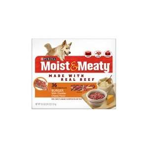  Purina Moist & Meaty Burger with Cheddar Cheese Dog Food 