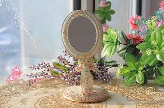 Shabby Victorian Rose Make Up Table/Hand Mirror E Style  