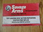 savage arms top loading bolt action $ 9 95  see 