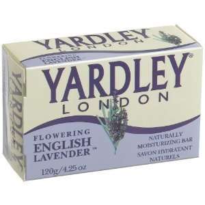Yardley Naturally Moisturizing Bath Bar 4.25 oz ea, English Lavender 