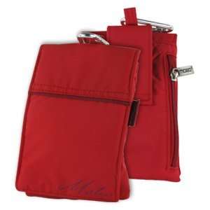  Mobo Red Pocketbook Cell Phone Bag with Carabiner Clip and 