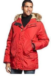Timberland RED Mountain Parka Snorkel Jacket Mens Size XX Large Style 