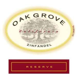  2009 Oak Grove Reserve Zinfandel 750ml Grocery 