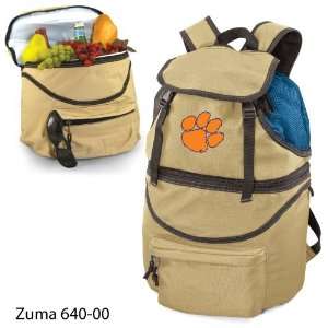   Clemson University Printed Zuma Picnic Backpack Beige