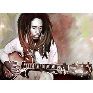 LEGEND BOB MARLEY CANVAS MIXED MEDIA PAINTING MOUNTED W GALLERY WRAP 