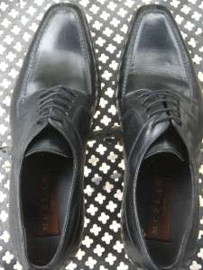 MEZLAN Hundley II Polished Calfskin Leather Black Moc Toe Oxford $275 