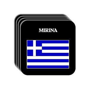  Greece   MIRINA Set of 4 Mini Mousepad Coasters 