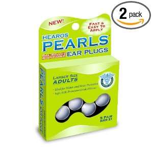    Rolled Silicone Ear Plugs, Larger Size Adults, 10 Count (Pack of 2