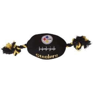 com Pets First Pittsburgh Steelers Pet Football Rope Toy, 6 Inch long 