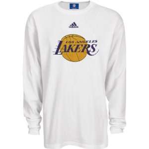   Angeles Lakers Youth adidas Long Sleeve Waffle Tee