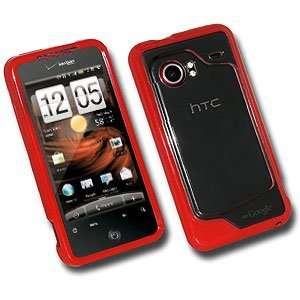  New Amzer Tpu Hybrid Case Red For Htc Droid Incredible 