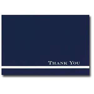  Midnight Blue Thank You Cards and White Envelopes   24 