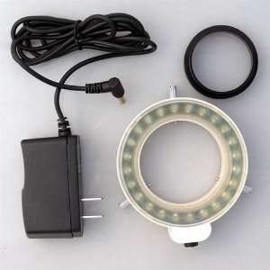  48 LED Microscope Ring Light w/ Dimmer + Adapter 