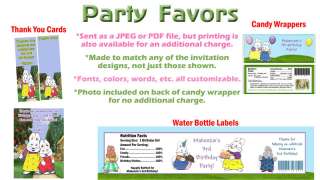 Max and Ruby ~ Birthday Party Ticket Invitations, Supplies, and Favors 