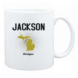 New  Jackson Usa State   Star Light  Michigan Mug Usa City  