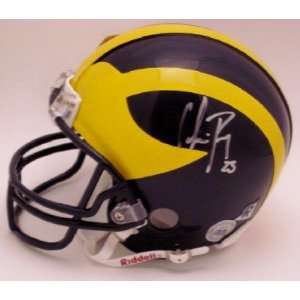  Chris Perry Signed Michigan Wolverines Mini Helmet Sports 