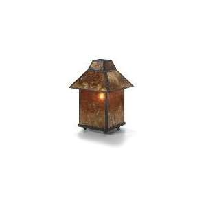   Lamp Shade, Four Sided, Amber Mica, For 1400A Lamp