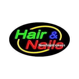  Hair & Nails Flashing Neon Sign 