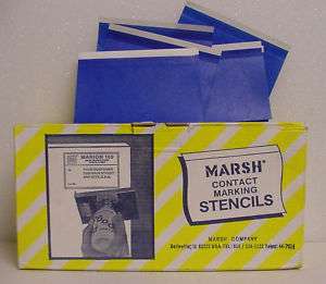MARSH CONTACT MARKING STENCILS #B 2738 (BOX OF 1000)  