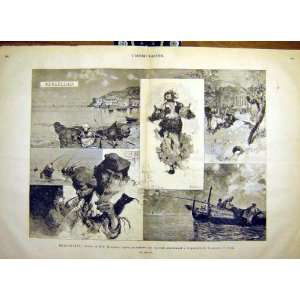  Mergellina Dalbono Turin Fine Art French Print 1880
