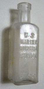 Marine Hospital Service US Antique Bottle 1862  