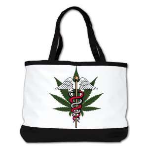  Shoulder Bag Purse (2 Sided) Black Medical Marijuana 