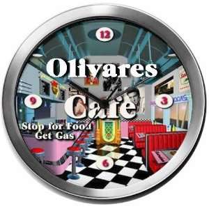  OLIVARES 14 Inch Cafe Metal Clock Quartz Movement Kitchen 