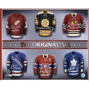  National Hockey League Original 6 Autographed 16x20 Jersey 